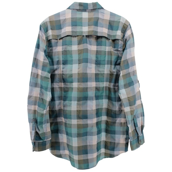 Eddie Bauer Plaid Button-Up Shirt Gorpcore Outdoors Camping Hiking Size S - Picture 5 of 8